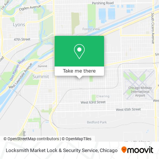 Mapa de Locksmith Market Lock & Security Service