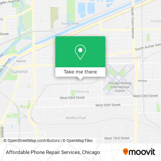 Affordable Phone Repair Services map