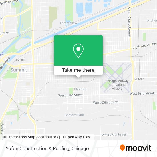 Yofon Construction & Roofing map