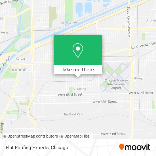 Flat Roofing Experts map