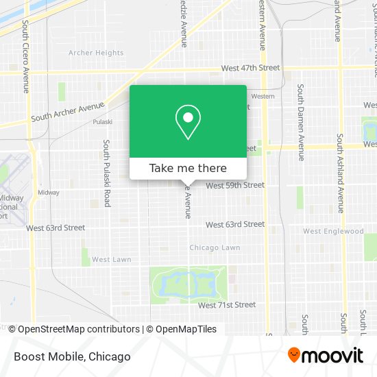 Boost Mobile map