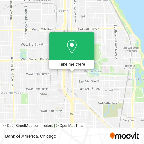 Mapa de Bank of America