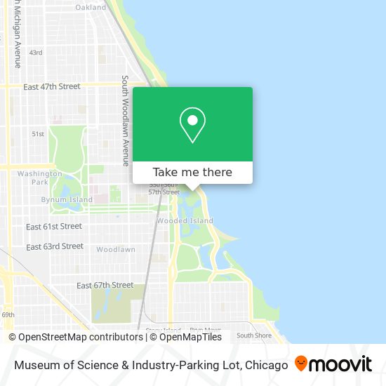 Museum of Science & Industry-Parking Lot map