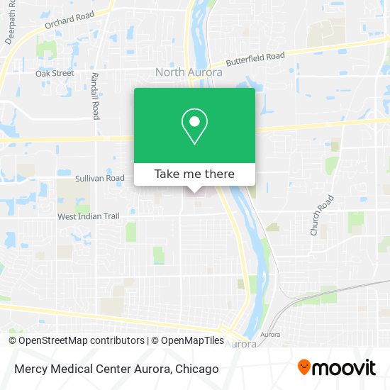 Mercy Medical Center Aurora map