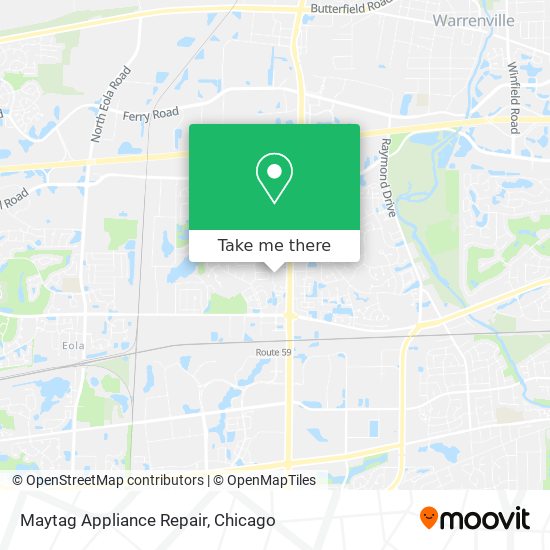 Maytag Appliance Repair map