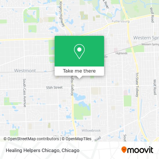 Healing Helpers Chicago map