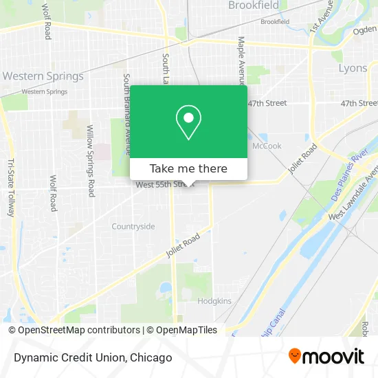Dynamic Credit Union map