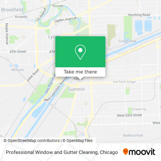 Mapa de Professional Window and Gutter Cleaning