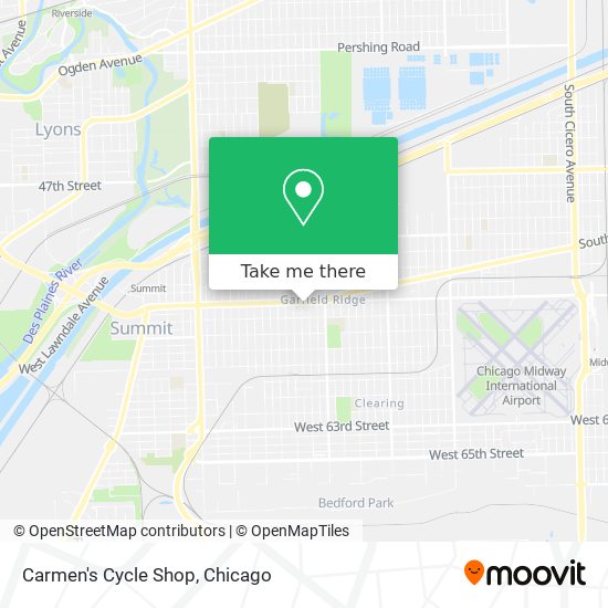 Carmen's Cycle Shop map