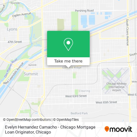 Evelyn Hernandez Camacho - Chicago Mortgage Loan Originator map