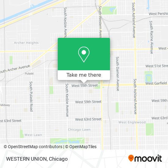 WESTERN UNION map