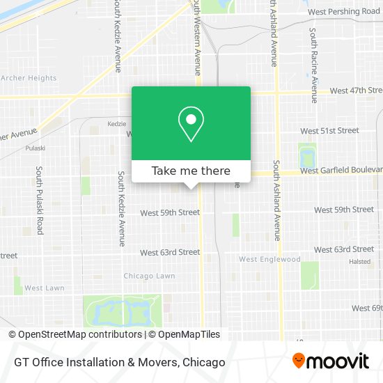 GT Office Installation & Movers map