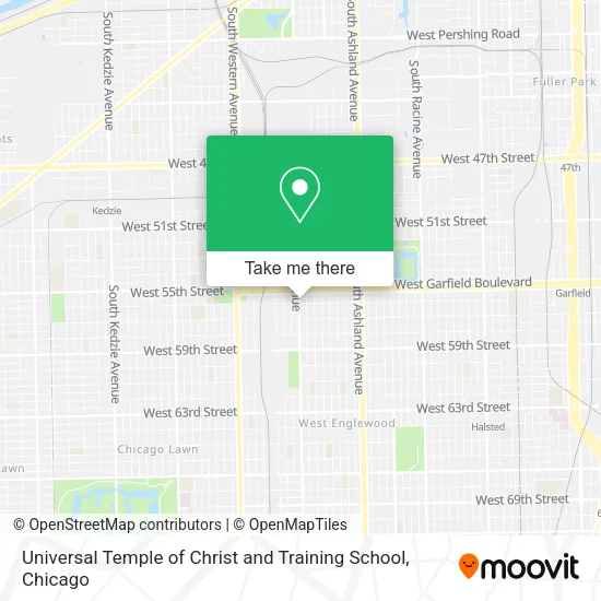 Universal Temple of Christ and Training School map