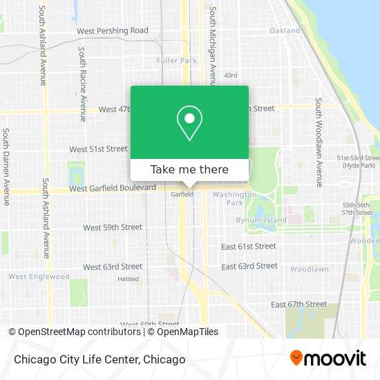 Chicago City Life Center map