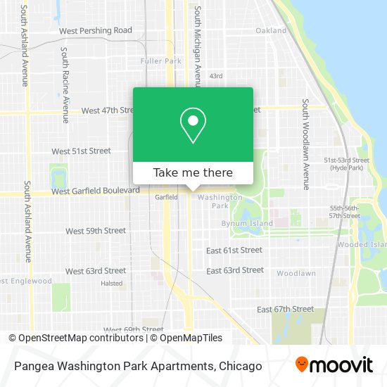 Mapa de Pangea Washington Park Apartments