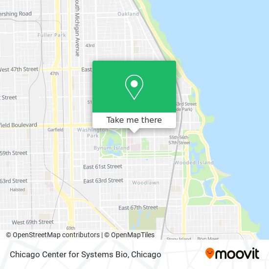 Mapa de Chicago Center for Systems Bio