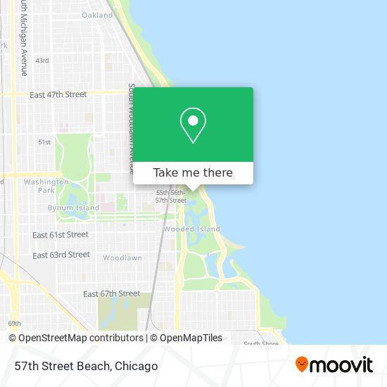 57th Street Beach map