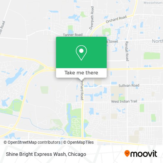 Shine Bright Express Wash map