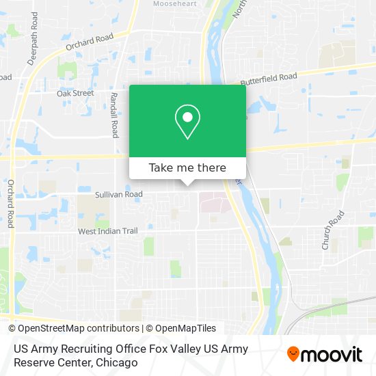 Mapa de US Army Recruiting Office Fox Valley US Army Reserve Center