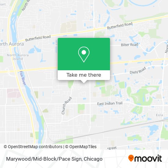 Mapa de Marywood/Mid-Block/Pace Sign