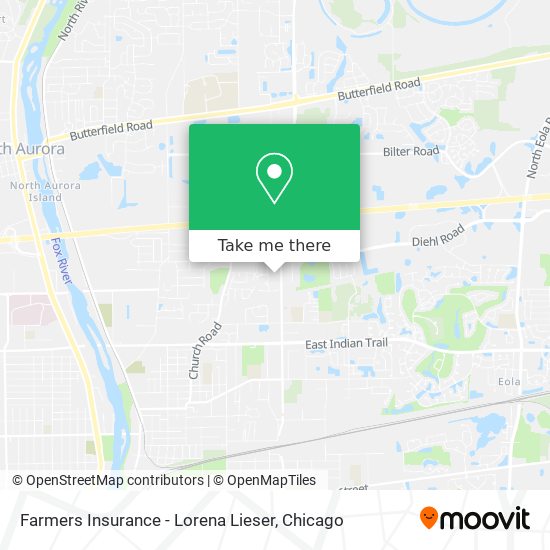 Farmers Insurance - Lorena Lieser map