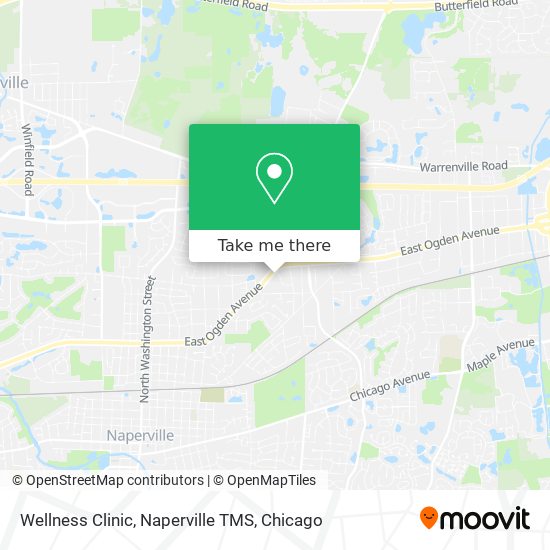 Wellness Clinic, Naperville TMS map