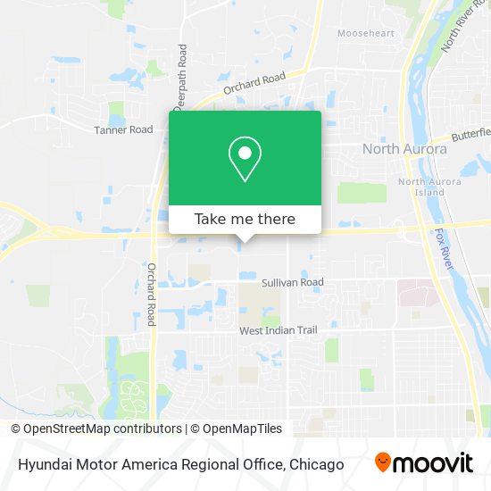 Hyundai Motor America Regional Office map