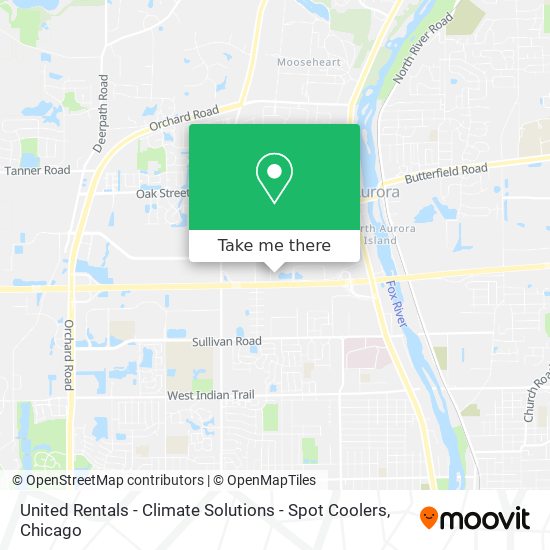 United Rentals - Climate Solutions - Spot Coolers map