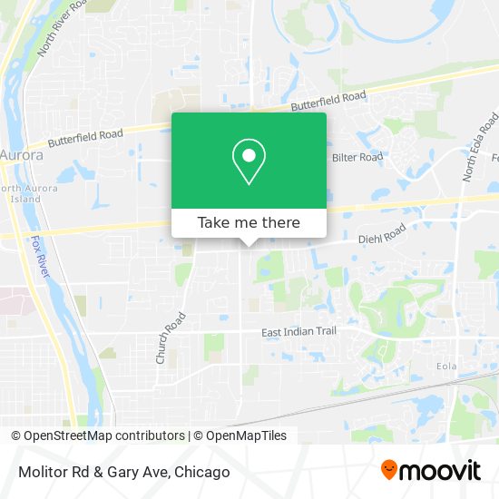 Molitor Rd & Gary Ave map