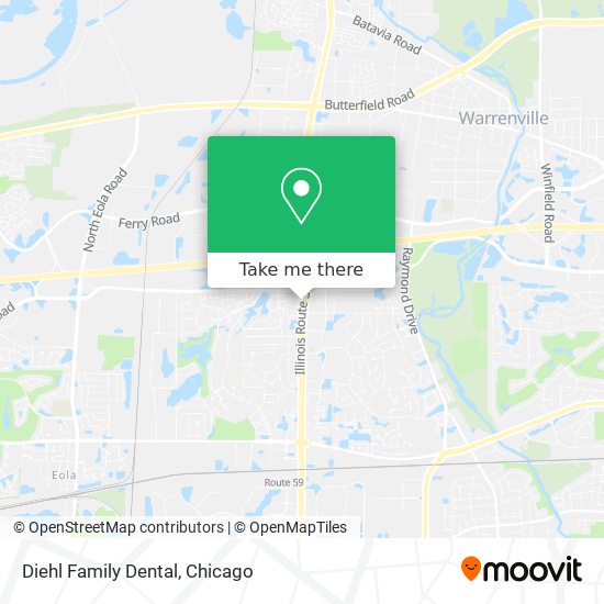 Diehl Family Dental map