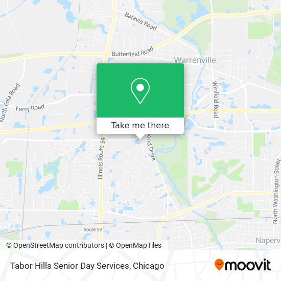 Tabor Hills Senior Day Services map