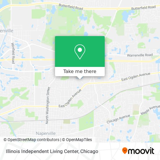 Illinois Independent Living Center map