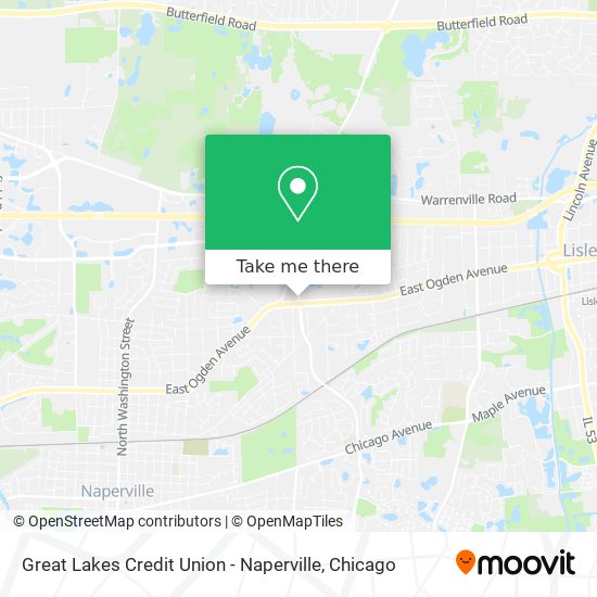 Great Lakes Credit Union - Naperville map