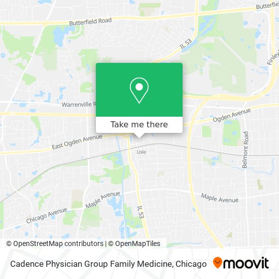 Mapa de Cadence Physician Group Family Medicine