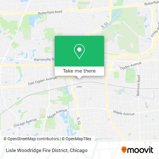 Lisle Woodridge Fire District map