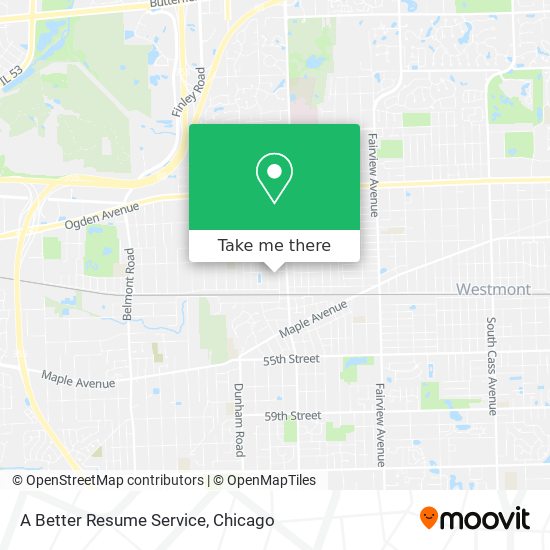 A Better Resume Service map