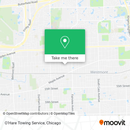 Mapa de O'Hare Towing Service