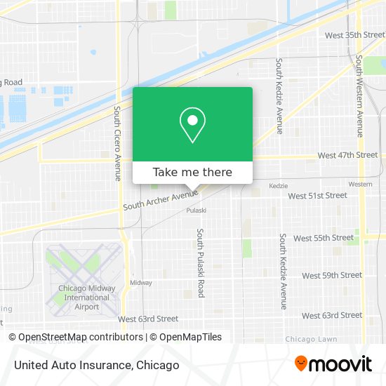 Mapa de United Auto Insurance