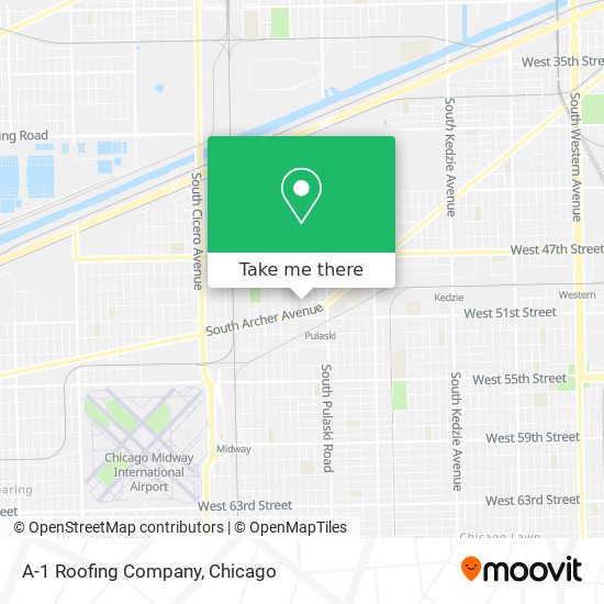 A-1 Roofing Company map