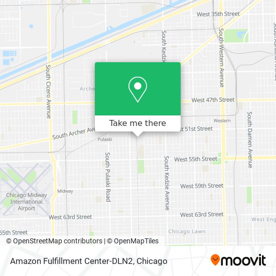 Amazon Fulfillment Center-DLN2 map