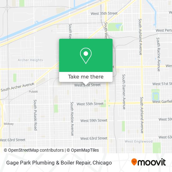 Gage Park Plumbing & Boiler Repair map