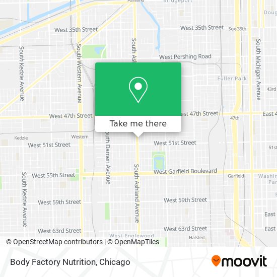 Body Factory Nutrition map