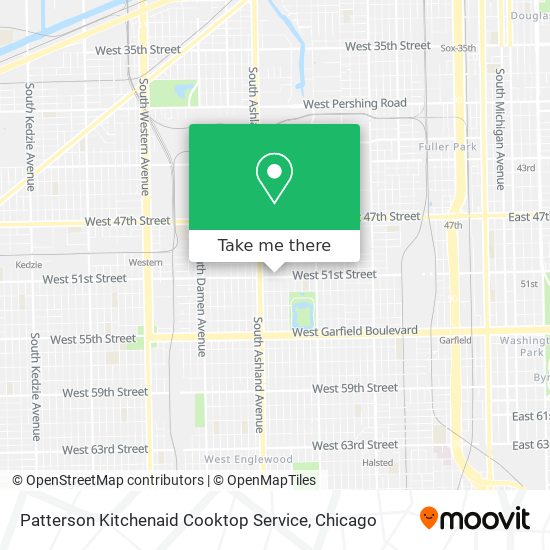 Patterson Kitchenaid Cooktop Service map