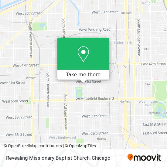 Revealing Missionary Baptist Church map