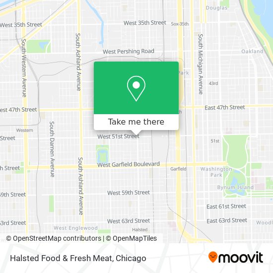 Mapa de Halsted Food & Fresh Meat