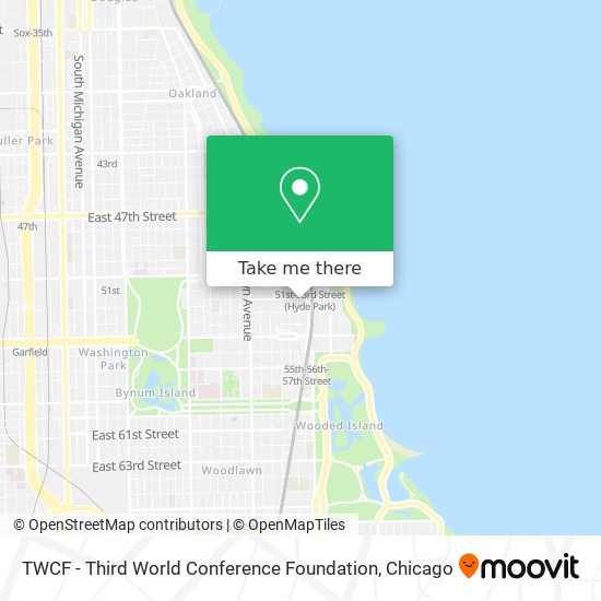 Mapa de TWCF - Third World Conference Foundation