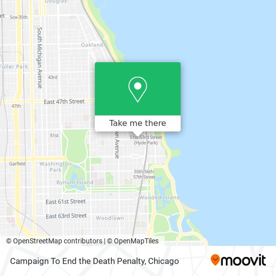 Campaign To End the Death Penalty map