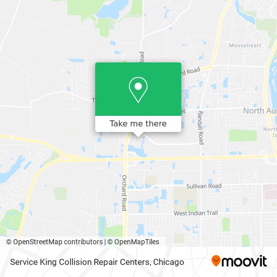 Service King Collision Repair Centers map