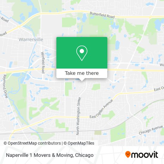 Naperville 1 Movers & Moving map