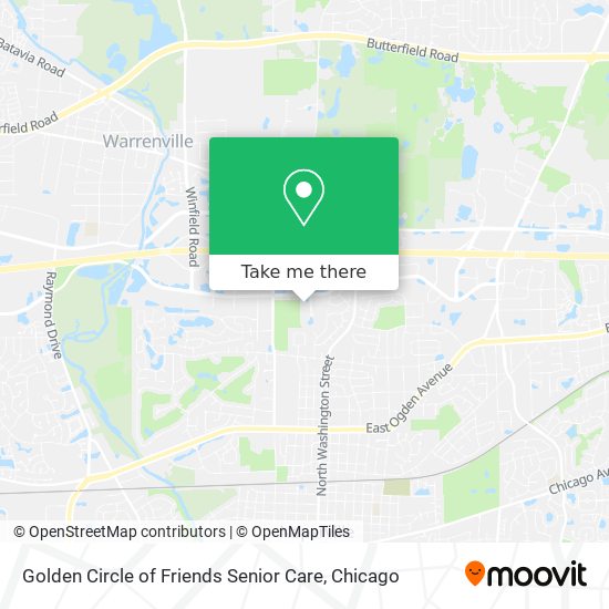 Golden Circle of Friends Senior Care map